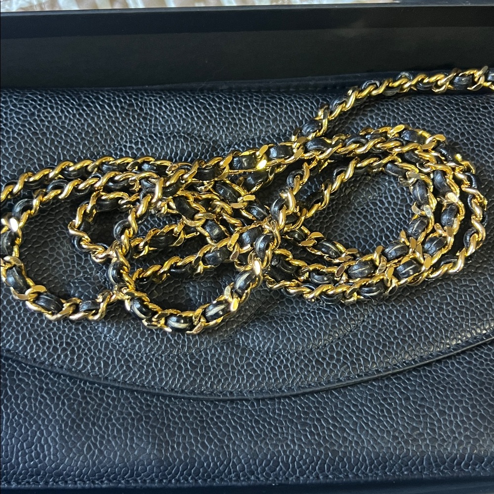 ๐ WOC caviar CC Chanel Black Leather RARE - Picture 15 of 16